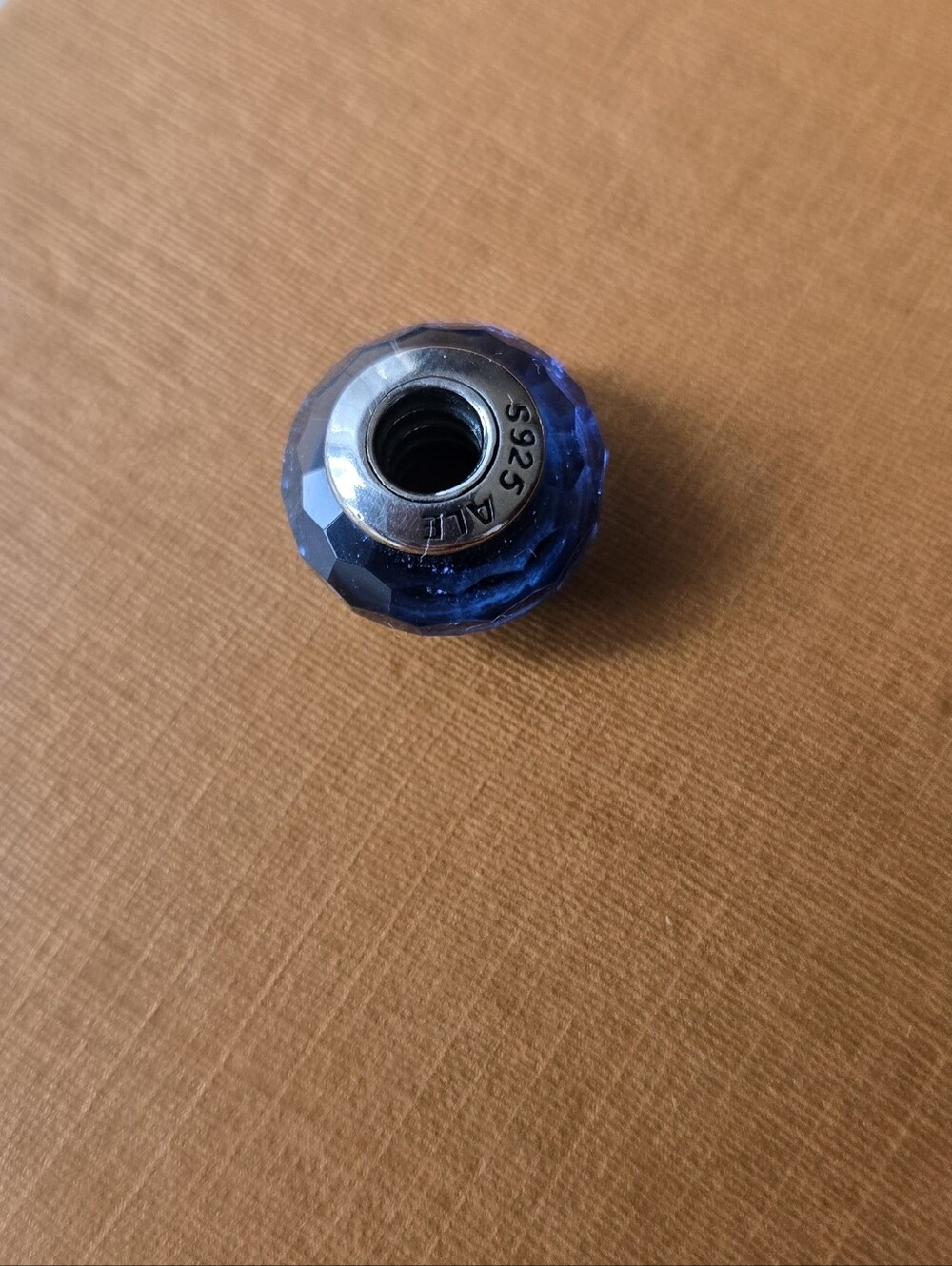 Muarano Blue Glass Charm For Pandora Bracelet